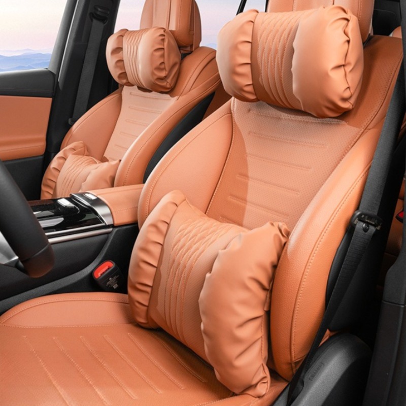 Car Accessories Nearby - Quality Nappa Leather Car Headrest Lumbar