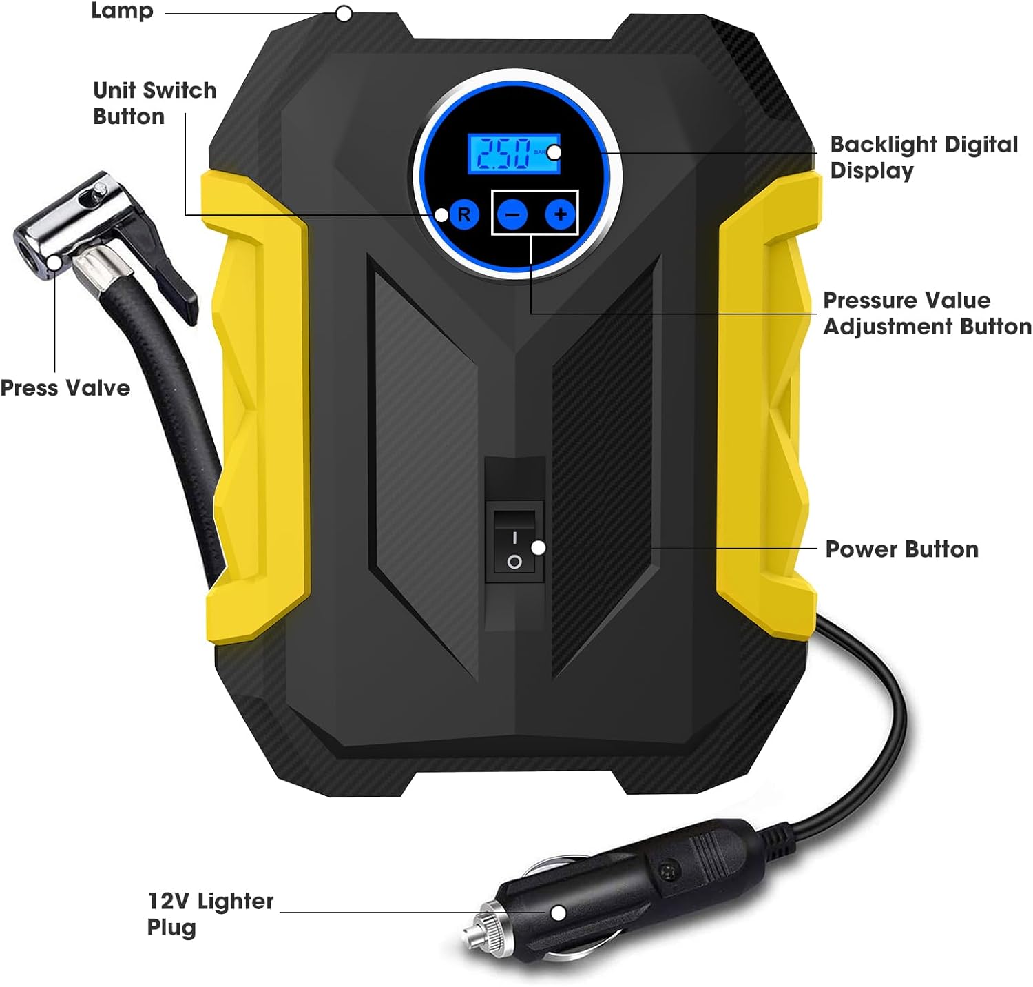 Portable Tire Inflator Air Com - Car Portable Tire Inflator incelemesi ve fiyatı