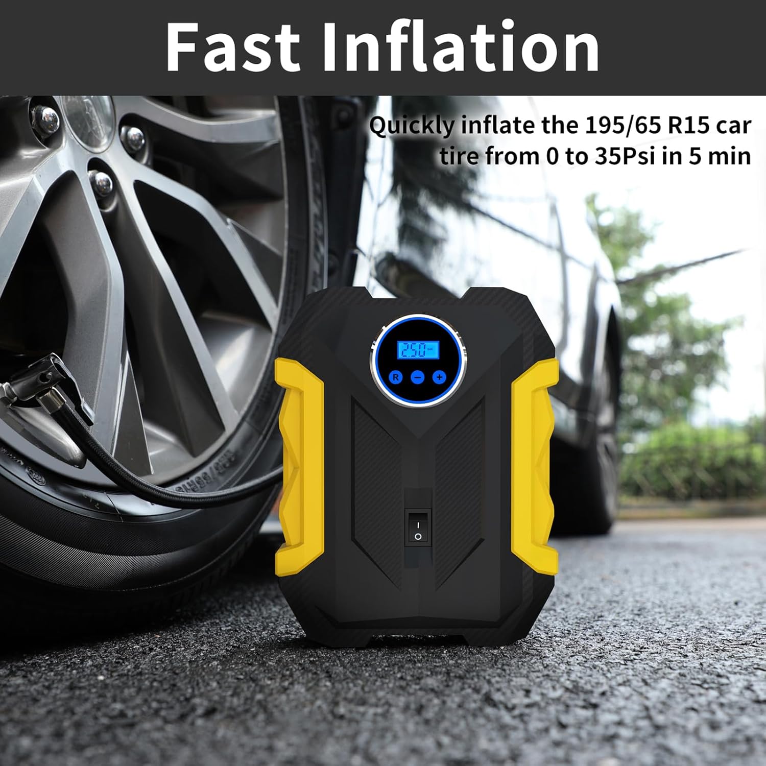 Portable Tire Inflator Air Com - Car Portable Tire Inflator incelemesi ve fiyatı