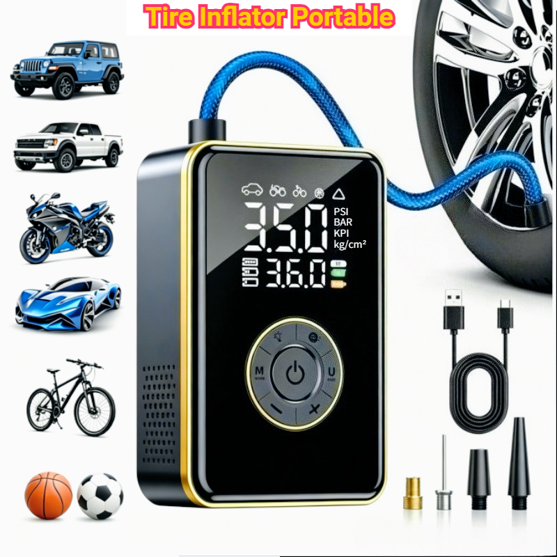 Tire Inflator Portable Air Com - Car Portable Tire Inflator incelemesi ve fiyatı