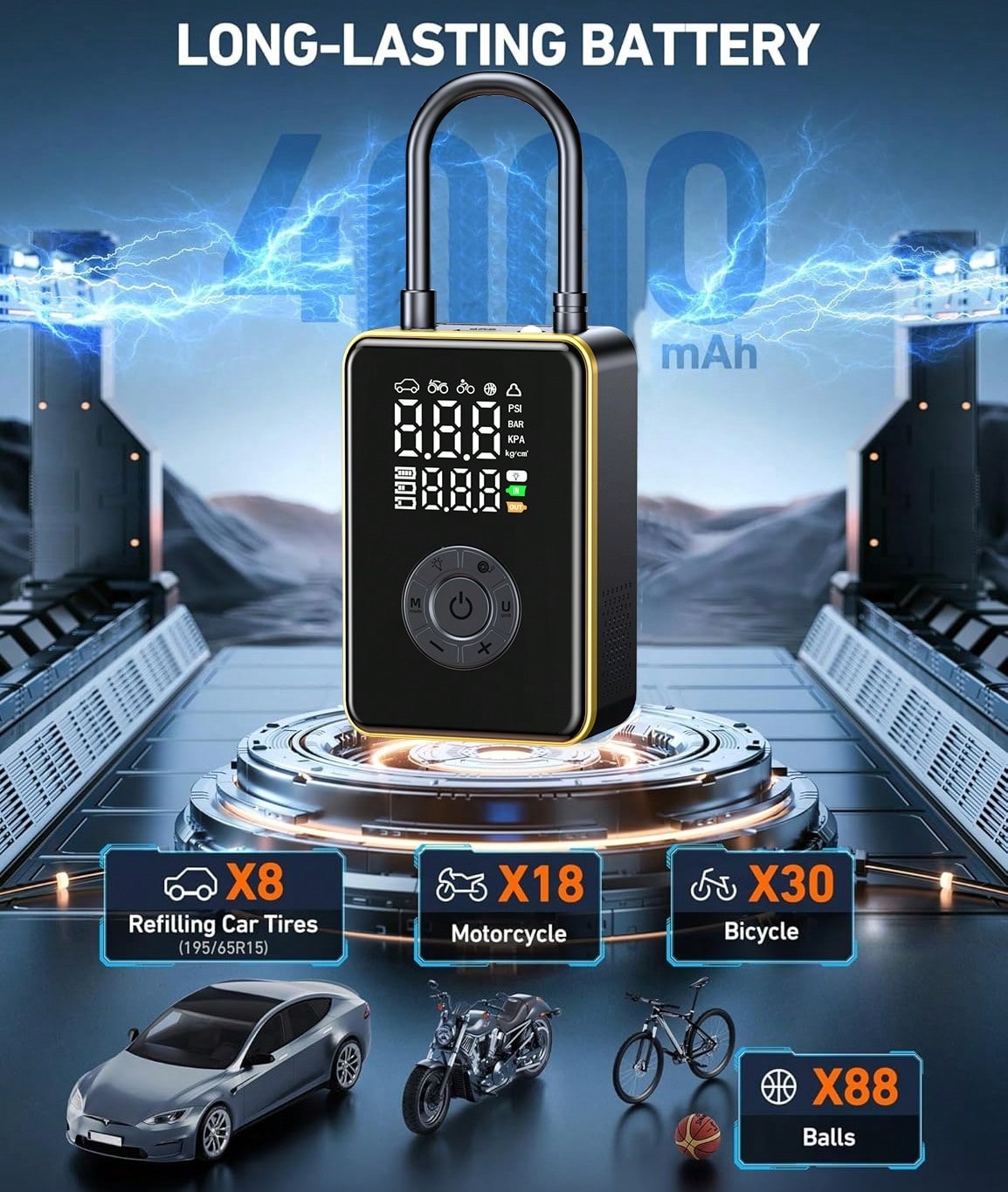 Tire Inflator Portable Air Com - Car Portable Tire Inflator incelemesi ve fiyatı