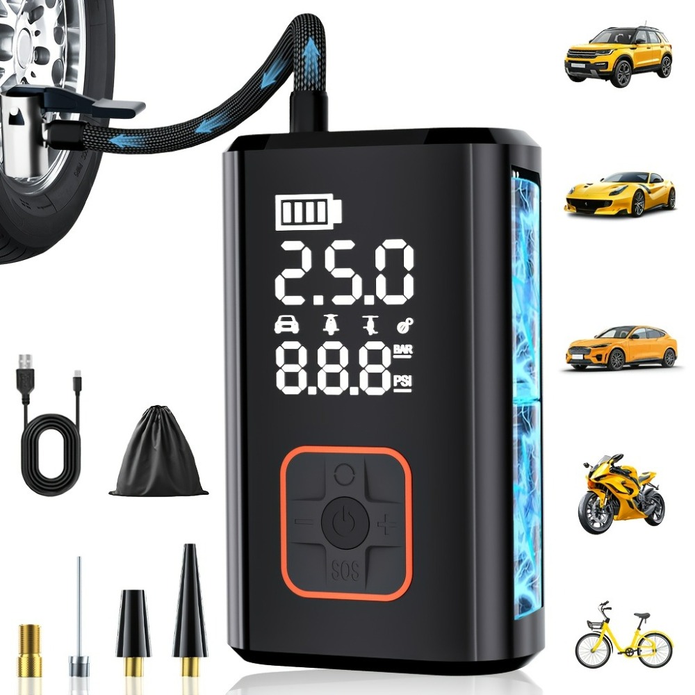 Portable Air Compressor Cordle - Car Portable Tire Inflator incelemesi ve fiyatı