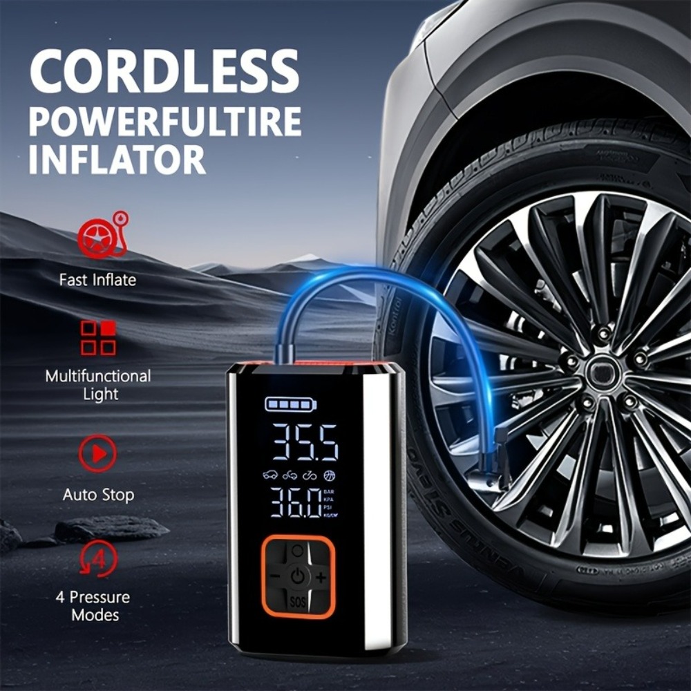 Portable Air Compressor Cordle - Car Portable Tire Inflator incelemesi ve fiyatı
