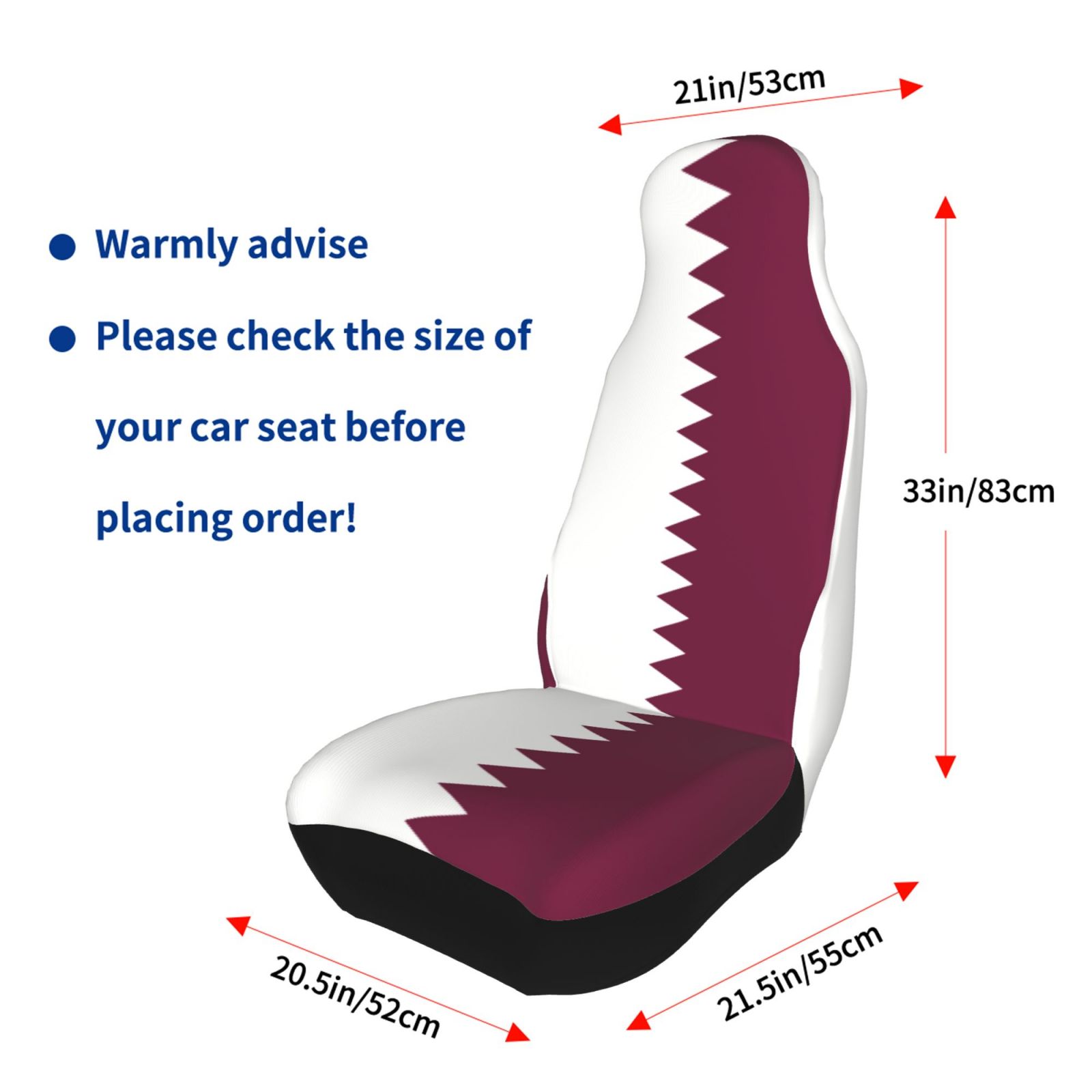 Qatar Flag Printed Patriotic-t - Qatar Car Accessories incelemesi ve fiyatı