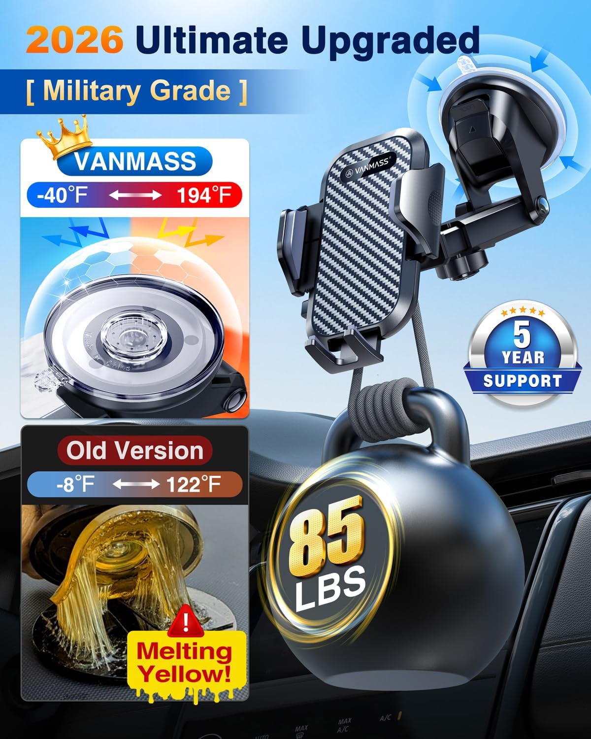 Car Dashboard Phone Holder wit - Wireless Car Charger incelemesi ve fiyatı