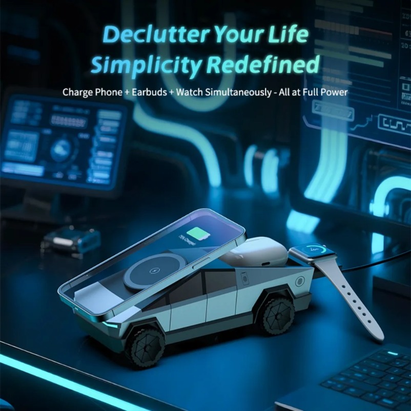 VIKEFON Desk Car Magnetic 3-in - Wireless Car Charger incelemesi ve fiyatı
