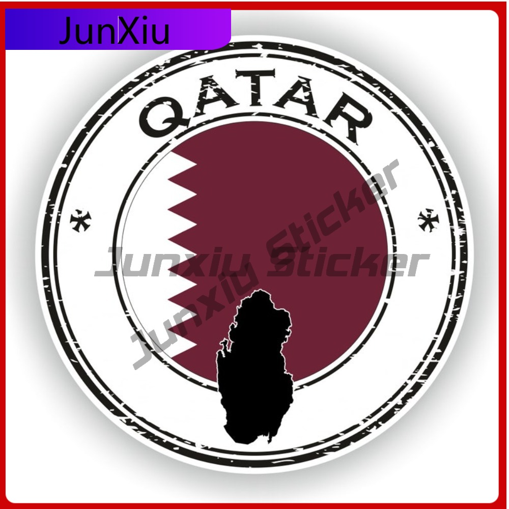 Qatar Seal Sticker Round Flag  - Qatar Car Accessories incelemesi ve fiyatı