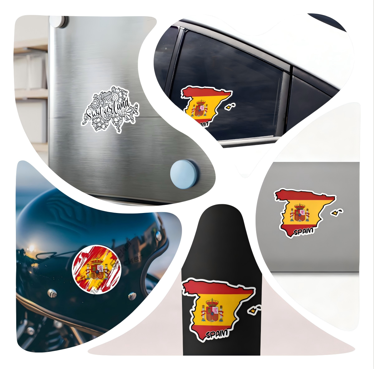 Qatar Seal Sticker Round Flag  - Qatar Car Accessories incelemesi ve fiyatı
