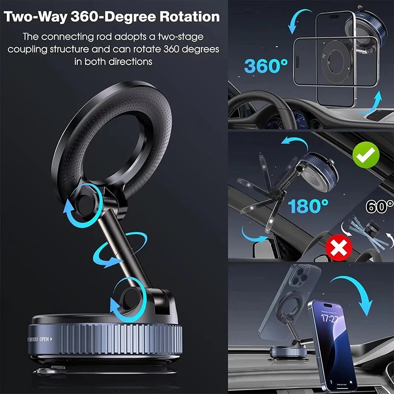 Magnetic Car Phone Holder Vacu - Wireless Car Charger incelemesi ve fiyatı