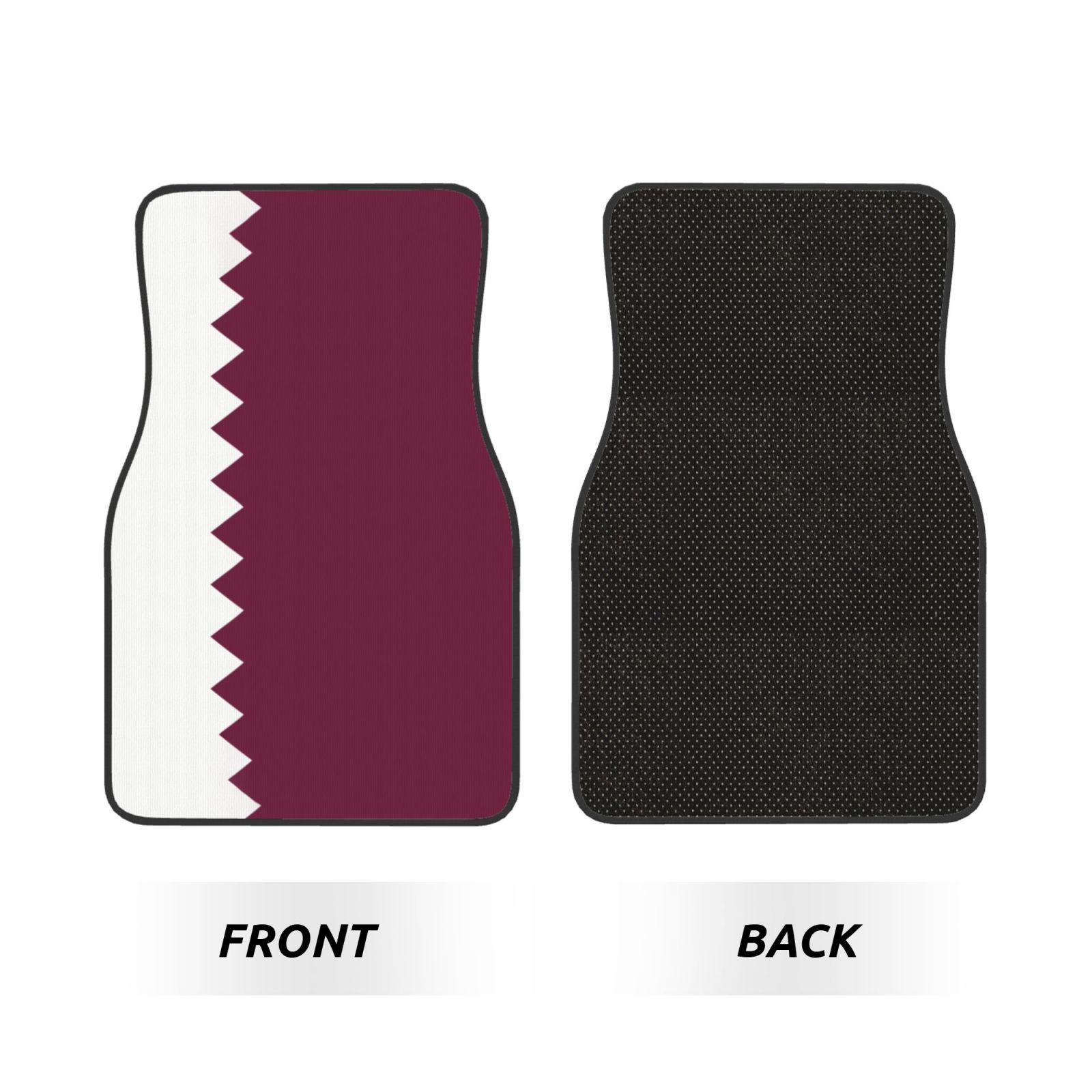 Flag of Qatar Pattern Car Floo - Qatar Car Accessories incelemesi ve fiyatı
