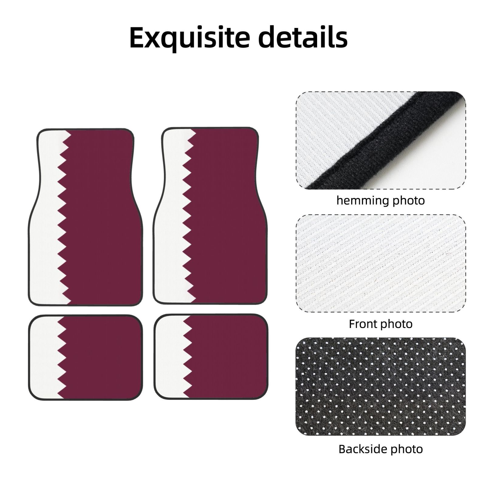 Flag of Qatar Pattern Car Floo - Qatar Car Accessories incelemesi ve fiyatı